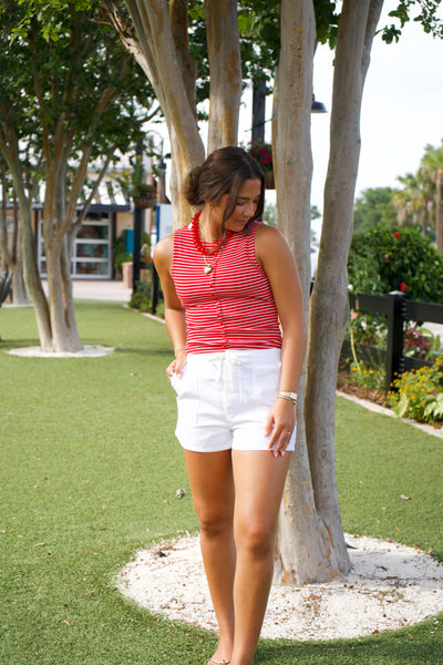 Red Striped Tee