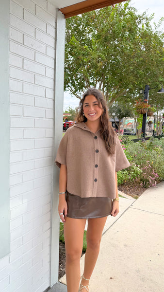 Charlotte Knit Cape