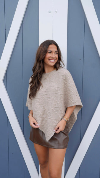 Serena Poncho Sweater
