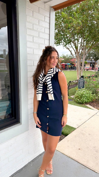 Monty Mini Dress - Navy