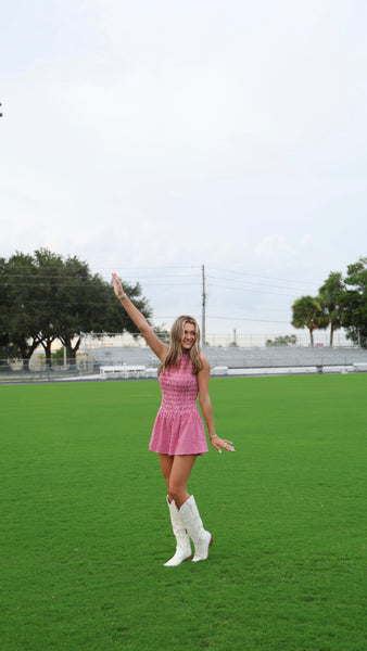 Stacy Smocked Gingham Dress