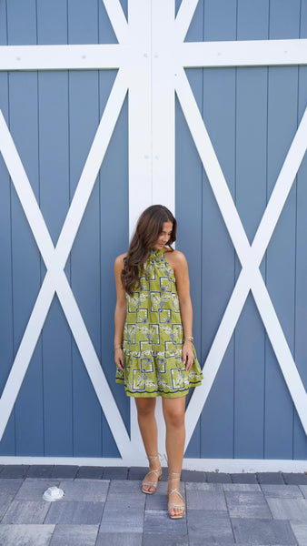Tyler Mini Dress - Olive