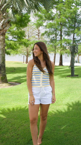 Palmer Striped Halter Top
