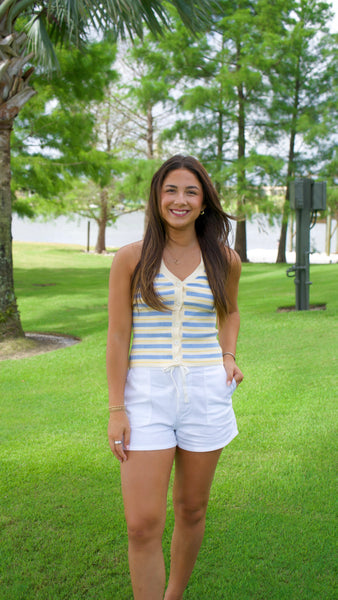 Palmer Striped Halter Top