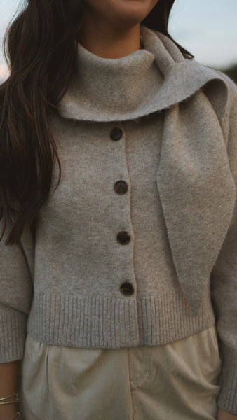 Dally Sweater Jacket - Oatmeal