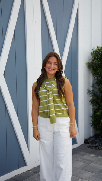 Ava Tie Scarf Top