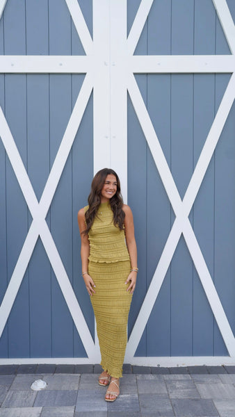 Burke Skirt Set - Green