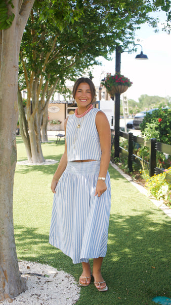 Poppy Striped Set