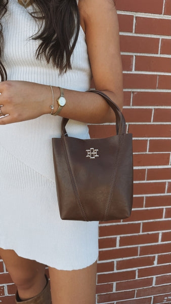 Banks Mini Bucket Bag - Chocolate
