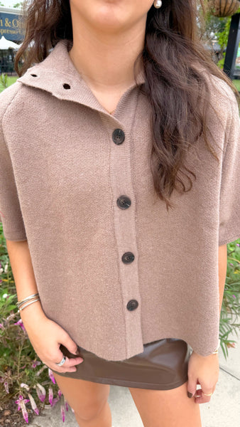 Charlotte Knit Cape
