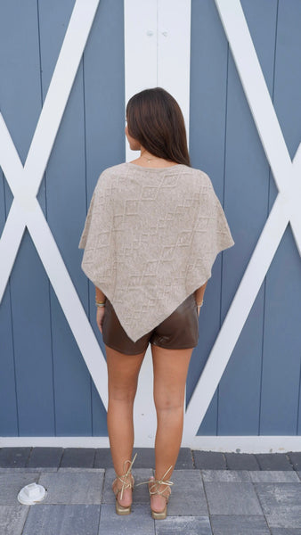 Serena Poncho Sweater