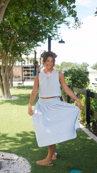 Poppy Striped Set