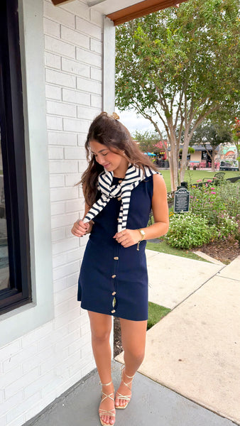 Monty Mini Dress - Navy