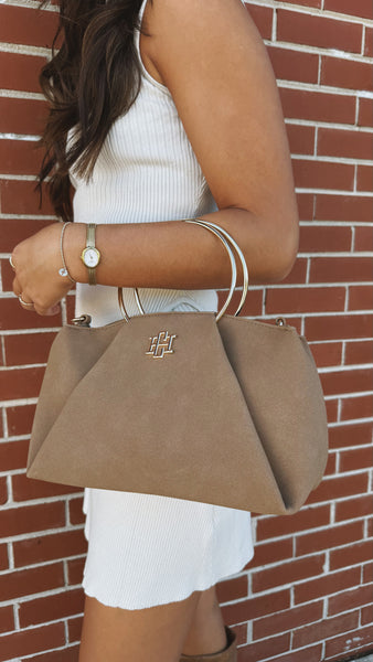 Brooks Bag with Rings - Latte