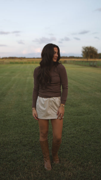 Gia Long Sleeve - Brown