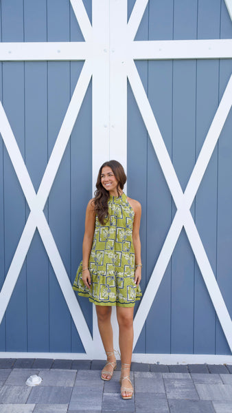 Tyler Mini Dress - Olive