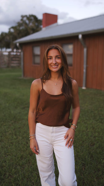 Jasmine Top- Brown