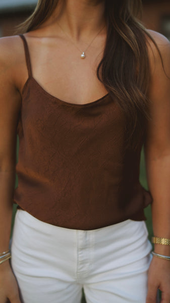 Jasmine Top- Brown