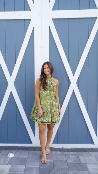 Tyler Mini Dress - Olive