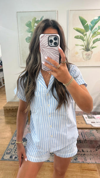 Kensington Stripe Shorty Pajamas