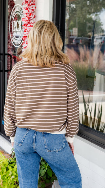 Quinn Stripe Sweatshirt