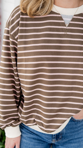 Quinn Stripe Sweatshirt