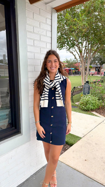 Monty Mini Dress - Navy
