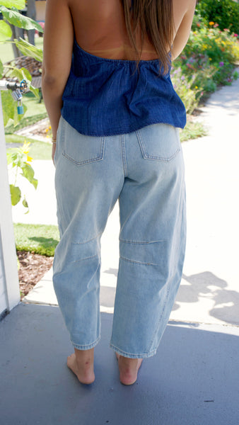 Matthew Barrel Jeans - Light Wash