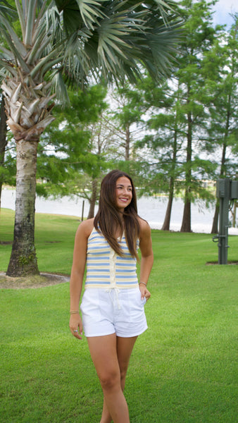 Palmer Striped Halter Top