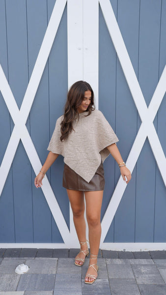 Serena Poncho Sweater